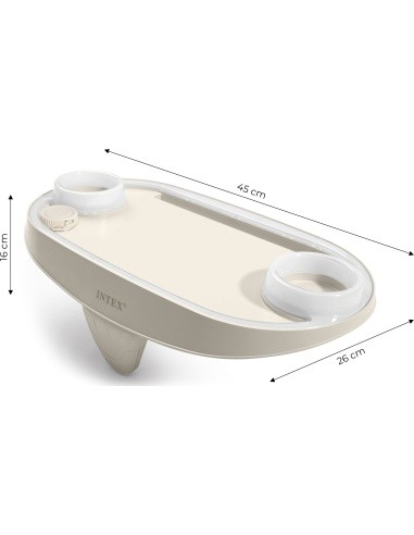 LED šviečiantis gėrimų laikiklis su vieta planšetiniam telefonui SPA INTEX 28520