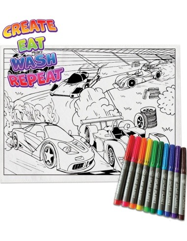 Colouring placemat CARS