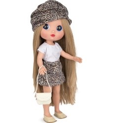 Arias Dunya doll, animal print