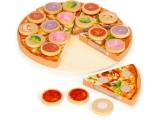 Wooden Velcro pizza cutter for kids 27 pieces