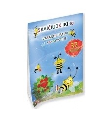Knygelė SKAIČIUOK IKI 10 Vasaros spalvų karalystėje