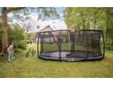 BERG Grand Champion InGround 350 Grey + Safety Net Deluxe