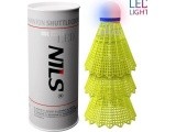 NBL6293 nailoniniai LED badmintono kamuoliukai, įvairiaspalviai, 3 vnt., NILS