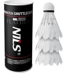 Plunksniniai badmintono kamuoliukai su LED NBL6223 Nils, 3 vnt.