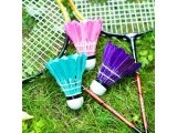 Plunksniniai badmintono kamuoliukai NBL6213, įvairiaspalviai, 3 vnt., NILS