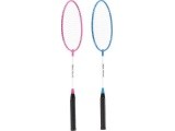 NRZ001 STEEL / BADMINTON SET 2 ROCKETS + SHUTTLECOCKS NILS