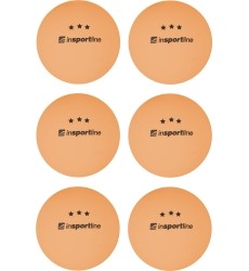 Table Tennis Balls inSPORTline Elisenda S3 – 6 Pcs. - Orange