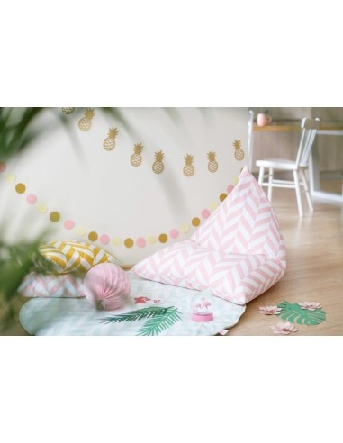 Beanbag Wigiwama Pink Herringbone