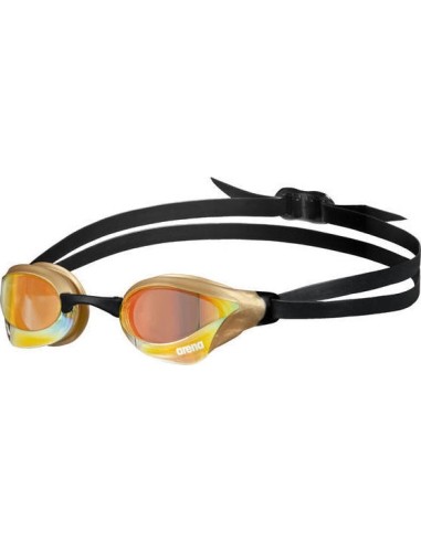 Mirror Swimming Goggles Arena Cobra Core Swipe, Gold-Yellow