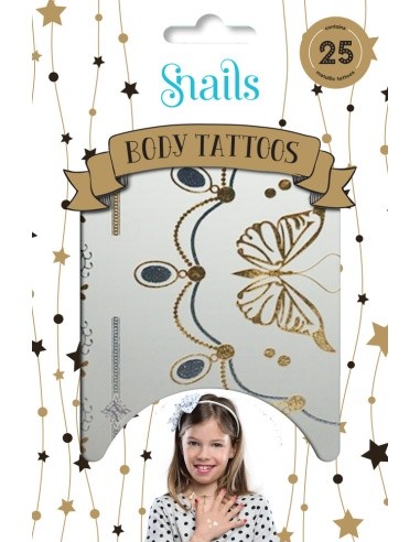 Snails Kūno Tatuiruotė Metalika