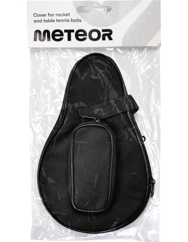 Table Tenis Racket And Balls Cover Meteor Pro, Black, 16004