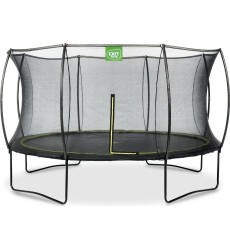 EXIT Silhouette trampoline ø366cm - black Outdoor Round Coil spring Above ground trampoline