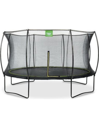 EXIT Silhouette trampoline ø366cm - black Outdoor Round Coil spring Above ground trampoline