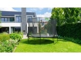 EXIT Silhouette trampoline ø366cm - black Outdoor Round Coil spring Above ground trampoline