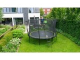 EXIT Silhouette trampoline ø366cm - black Outdoor Round Coil spring Above ground trampoline