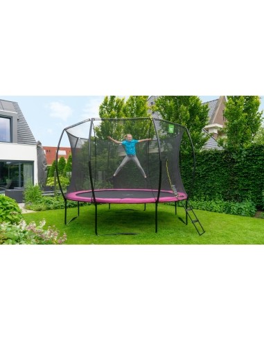 EXIT Silhouette trampoline ø366cm - pink Outdoor Round Coil spring Above ground trampoline