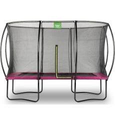 EXIT Silhouette trampoline 244x366cm - pink Outdoor Rectangular Coil spring Above ground trampoline
