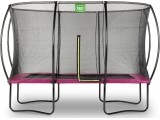 EXIT Silhouette trampoline 244x366cm - pink Outdoor Rectangular Coil spring Above ground trampoline