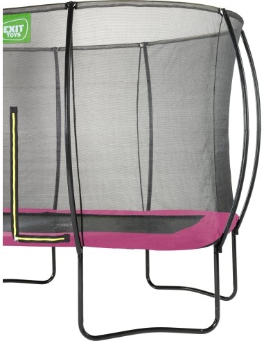 EXIT Silhouette trampoline 244x366cm - pink Outdoor Rectangular Coil spring Above ground trampoline