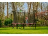 EXIT Silhouette trampoline 244x366cm - pink Outdoor Rectangular Coil spring Above ground trampoline