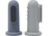 Finger Toothbrush Mushie Stone/Tradewinds, 2pcs.
