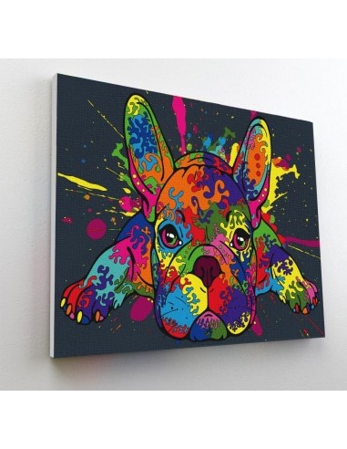 Splat Planet tapyba pagal skaičius, PRANCŪZŲ BULDOGAS 30x40 cm