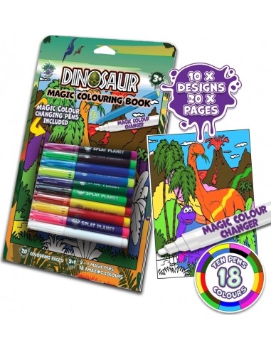 Splat Planet magic colouring book DINOSAURS