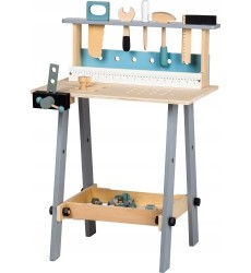 Wooden Workshop with Tools Ecotoys, 32 elements