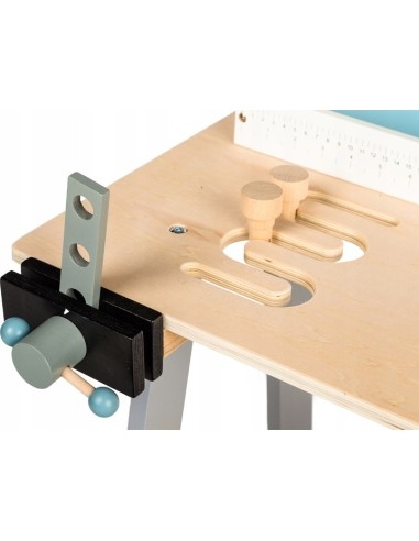 Wooden Workshop with Tools Ecotoys, 32 elements