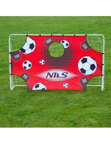 Futbolo vartai su tinklu ir taikiniu Nils BR240P 2in1