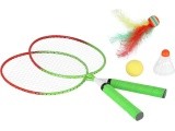 Badmintono rinkinys Nils NRZ051 Steel, 2 raketės, badmintono plunksniukai, kamuoliukai