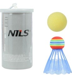 Nailoninis badmintono plunksniukas Nils NBL6092, 1 vnt., su kamuoliuku