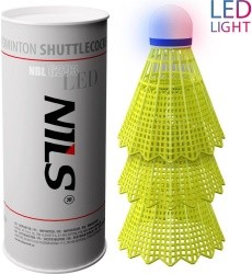 NBL6293 NYLON SHUTTLECOCKS LED MULTICOLOR PACK OF 3 NILS