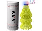 NBL6293 NYLON SHUTTLECOCKS LED MULTICOLOR PACK OF 3 NILS
