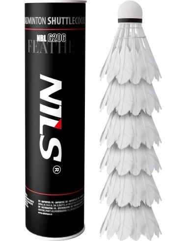 NBL6206 SHUTTLECOCKS FEATHERS 6 PCS. NILS