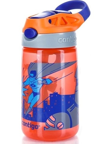 Vaikiška gertuvė Contigo Gizmo Flip, 420ml, nektarinai-superherojus