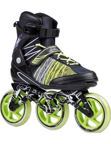 NA1206 JUODAI-ŽALIOS SPALVOS RIEDUČIAI NILS EXTREME - NA1206 BLACK-GREEN IN-LINE SKATES NILS EXTREME