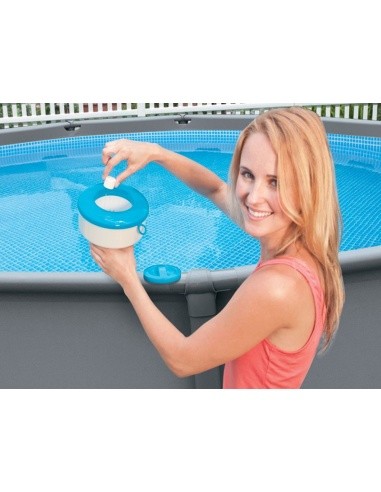 Dispenser container for chlorine pool chemicals INTEX 29041