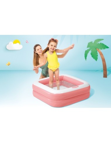 Inflatable children's wading pool 57100 Light Pink - INTEX
