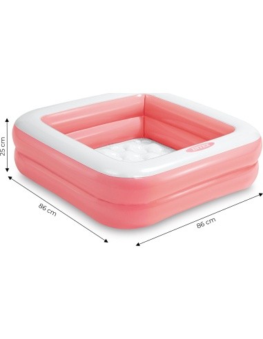 Inflatable children's wading pool 57100 Light Pink - INTEX