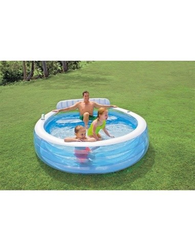 Garden pool with seats 229x218cm Intex 57190