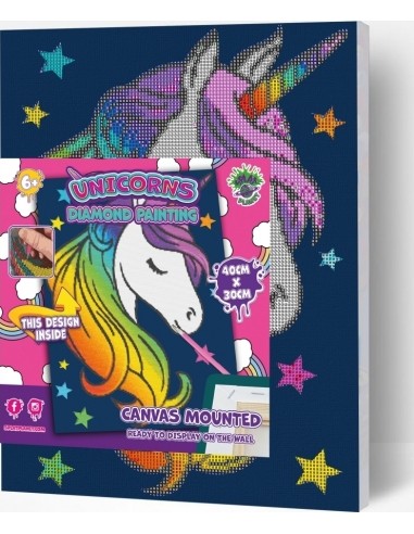 Splat Planet pixel art UNICORN 30x40 cm