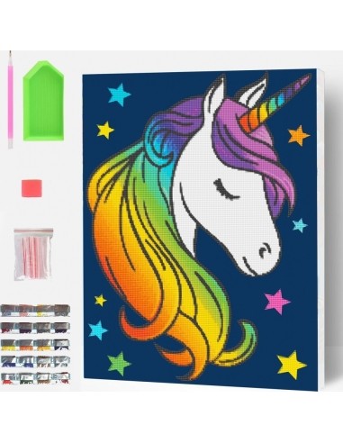 Splat Planet pixel art UNICORN 30x40 cm
