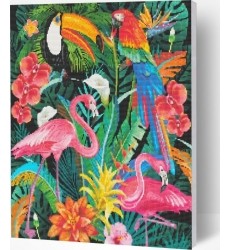 Splat Planet pixel art TROPICAL 30x40 cm
