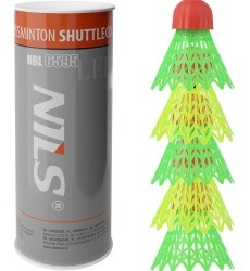 NBL6595 CROSSMINTON NYLON SHUTTLECOCKS LED 5 PCS. NILS