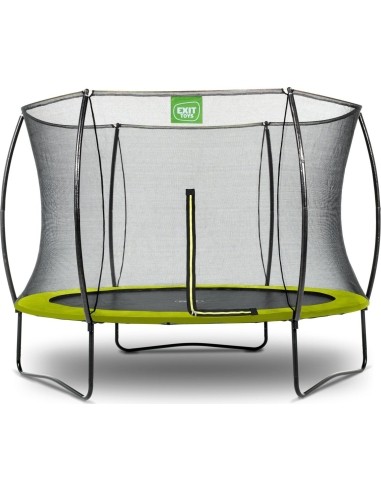 EXIT Silhouette trampoline ø244cm - green Outdoor Round Coil spring Above ground trampoline