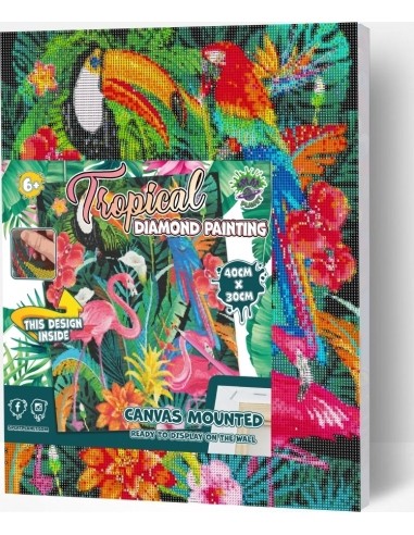 Splat Planet pixel art TROPICAL 30x40 cm