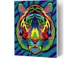 Splat Planet painting by numbers, TIGER 30x40 cm
