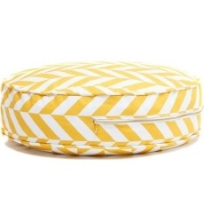 Ottoman Beanbag Wigiwama Mustard Herringbone