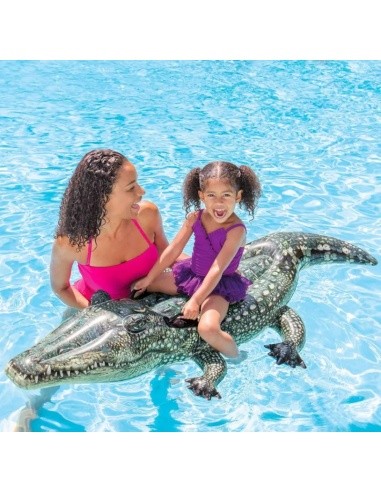 Inflatable crocodile swimming mattress 170 cm INTEX 57551